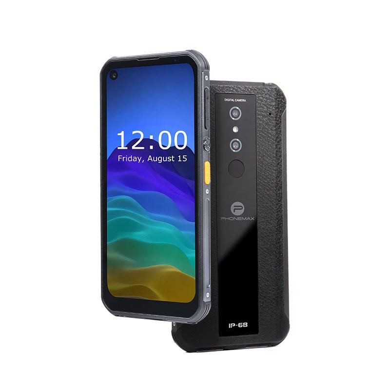 Brand Phonemax IP68 durable rugged phone 6.35" full screen big battery android 10 mobile phone for hikers workers